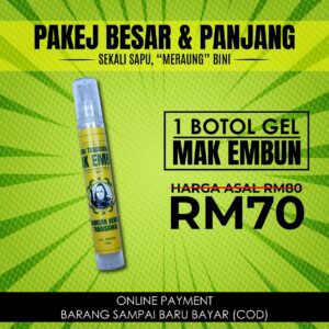1 BOTOL GEL MAK EMBUN TRADISIONAL